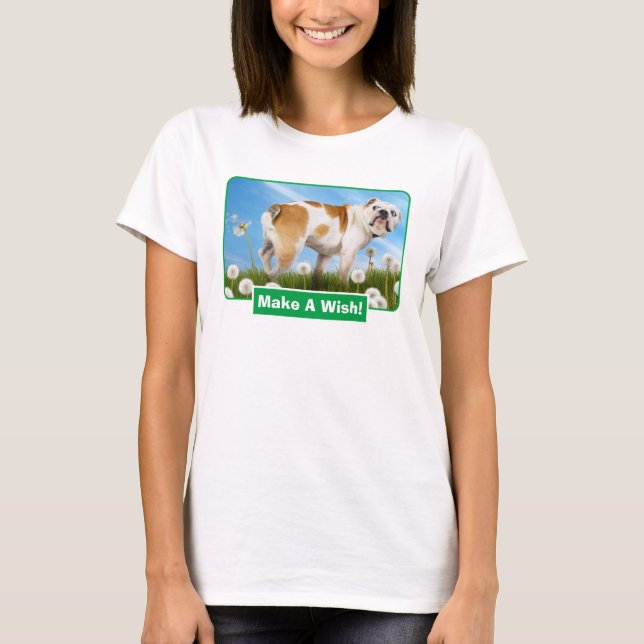 T-shirt Chien avec Dandelion (Devant)