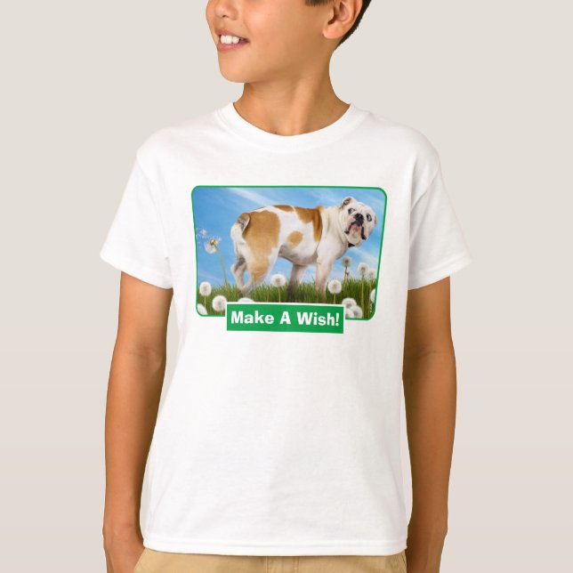 T-shirt Chien avec Dandelion (Devant)