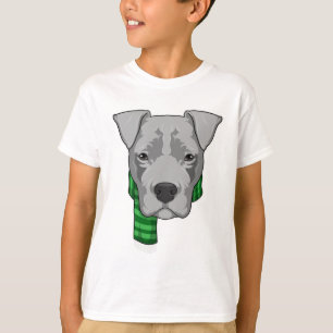 T-shirt Chien avec Écharpe