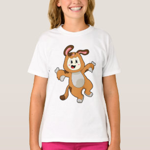 T-shirt Chien avec os comme lapin