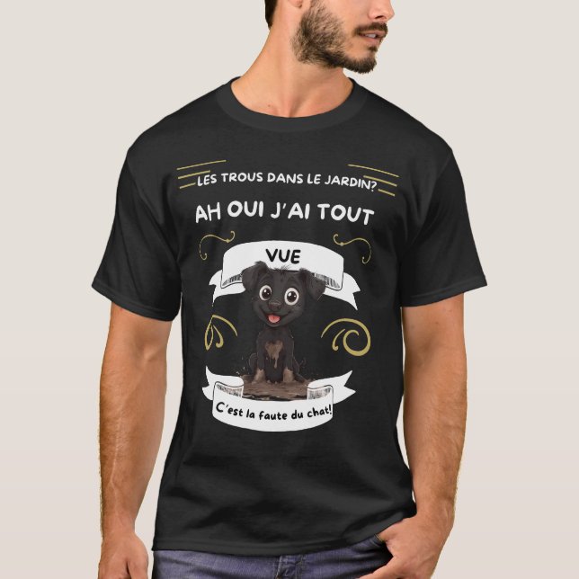 T-shirt Chien Aventure à quatre pattes (Devant)