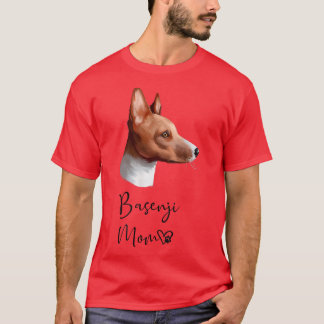 T-shirt Chien Basenji Maman mignonne Chien Chien Chien Pro