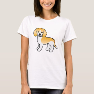 T-shirt Chien Beagle de dessin animé mignon de couleur cit