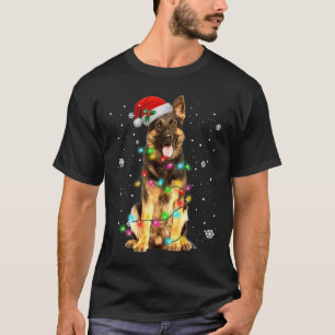 T-shirt Chien Berger Allemand Arbre Noël Xmas Cadeaux Chie