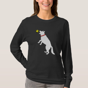 T-shirt Chien berger allemand blanc GSD Catching Tenn jaun