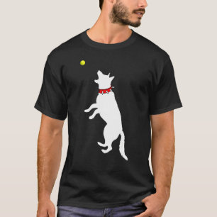 T-shirt Chien Berger Allemand Blanc Gsd Frappe Tenne Jaune