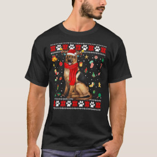 T-shirt Chien berger allemand de Noël Uglyer