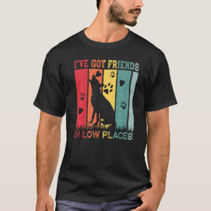 T-shirt Chien berger allemand J'ai des amis en bas lieu