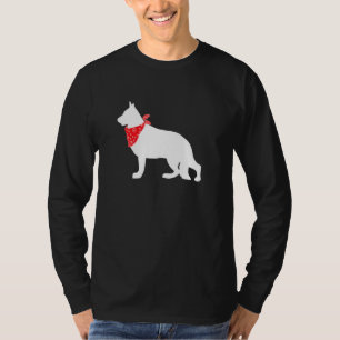 T-shirt Chien berger allemand portant une banane rouge