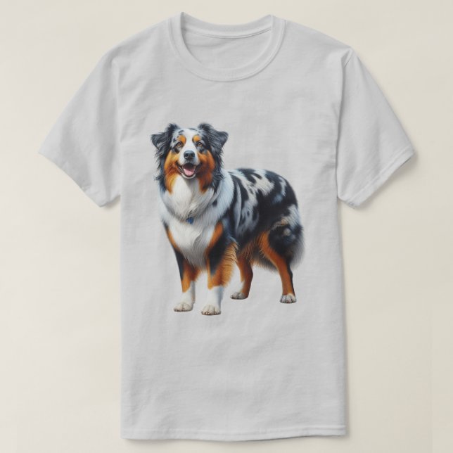 T-shirt Chien berger australien (Design devant)