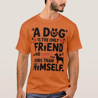 T-shirt Chien Best Friend Love Citation famille Design