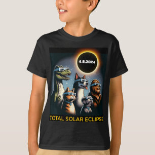 T-shirt Chien Bigfoot Eclipse Gles Total Solaire Eclipse 2