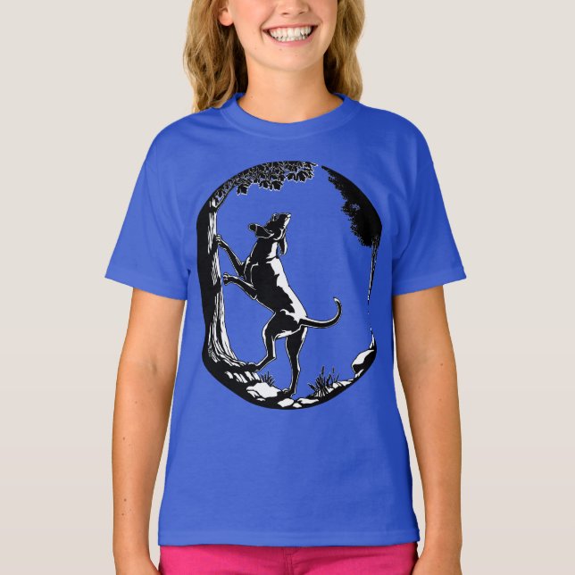 T-shirt Chien biologique pour fille de la chemise  (Devant)