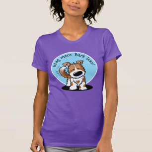 T-shirt Chien blanc Brown KiniArt