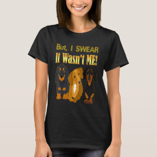 T-shirt Chien blanc mignon Dachshund