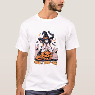 T-shirt Chien Boo Français Mignon Frenchie Halloween Fantô