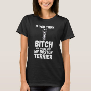 T-shirt Chien Boston Terrier