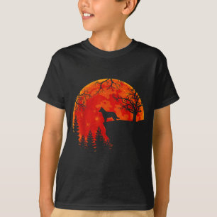 T-shirt Chien Bouvier Australien Et Halloween De Lune