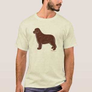 T-shirt Chien Brown de Terre-Neuve