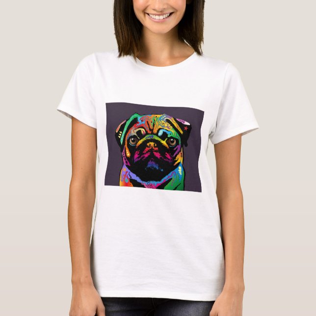 T-shirt Chien carlin (Devant)