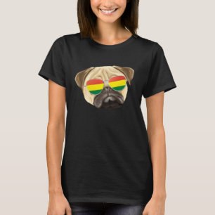 T-shirt Chien Carlin Drapeau Bolivien Bolivie Pochette