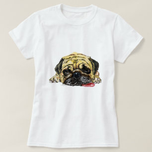 T-shirt chien Carlin drôle