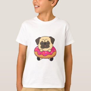 T-shirt Chien Carlin Mignonne Chien Chien Chien Chien Pain