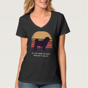 T-shirt Chien carlin Retro 8