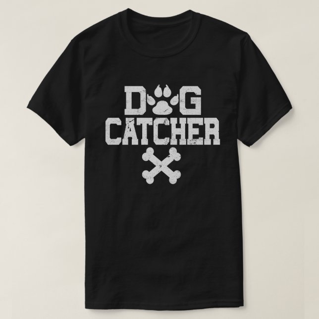 T-shirt Chien Catcher Drôle facile Halloween Costume Party (Design devant)