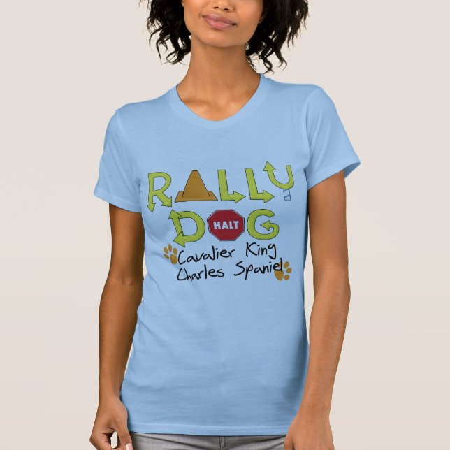 T-shirt Chien cavalier de rassemblement d'épagneul du Roi (Devant)