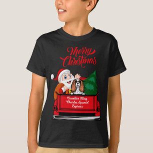 T-shirt Chien Cavalier King Charles Spaniel Père Noël Cami