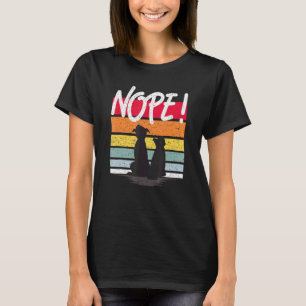 T-shirt Chien Chat Avec Nope Citation Pour Chien Chat Mama