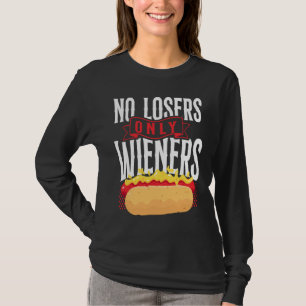 T-shirt Chien Chaud Adulte Jeu de Mots Pas de Perdants Seu