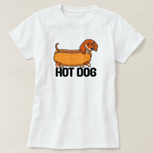 T-shirt Chien Chaud Dachshund (Design devant)