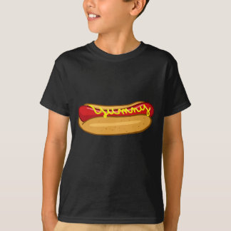 T-shirt Chien chaud drôle amateur de hot dog performance