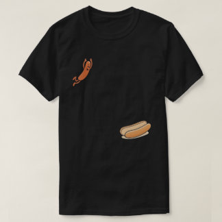 T-shirt Chien Chaud Drôle Saute Dans un Pain – Charmant Ch