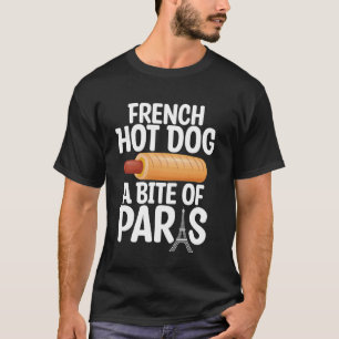 T-shirt Chien Chaud Français Un Bite de Chien Chaud Paris