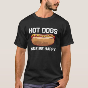 T-shirt Chien Chaud Mignonne Pour Hommes Femmes Hotdog Lov