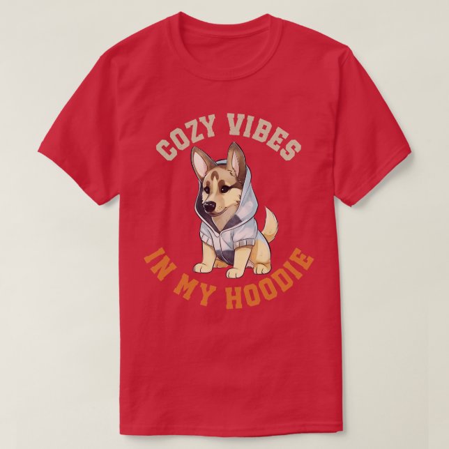 T-shirt Chien chevalier allemand mignon 1 (Design devant)