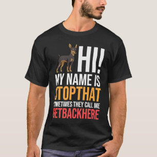 T-shirt Chien Chien Chien Chien Chien Miniature Propriétai