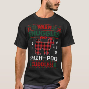 T-shirt Chien Chien Chien Chien Rouge Buffalo Plaid Cadeau