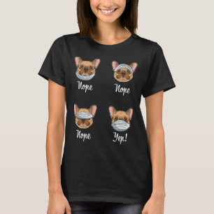 T-shirt Chien-chien français Bulldogs masques