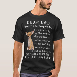 T-shirt Chien Chihuahua Amateurs Fête des pères Chihuahua