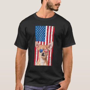 T-shirt Chien Chihuahua pour hommes garçons Marron Chiwawa