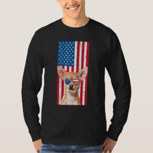 T-shirt Chien Chihuahua pour hommes garçons Marron Chiwawa