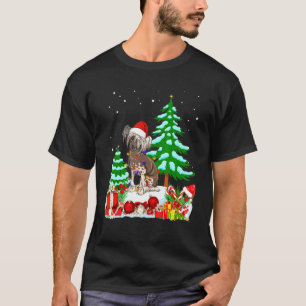 T-shirt Chien chinois en cage portant un arbre Casquette d
