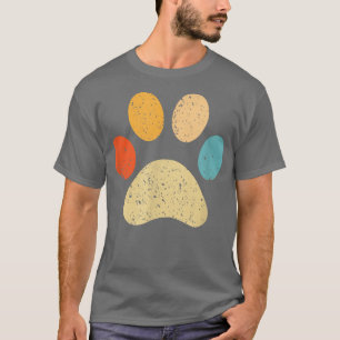 T-shirt Chien Chiot Empreinte de patte Chien Maman Mignonn