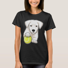 T-shirt Chien chiot Tennis Tennis