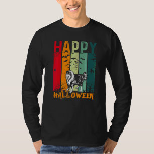 T-shirt Chien Colley Rude Style Rétro Souper d'Halloween