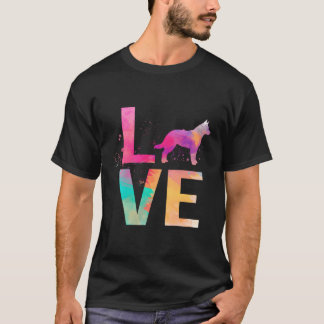 T-shirt Chien Coloré Maman Cadeaux Chien de bétail Austral